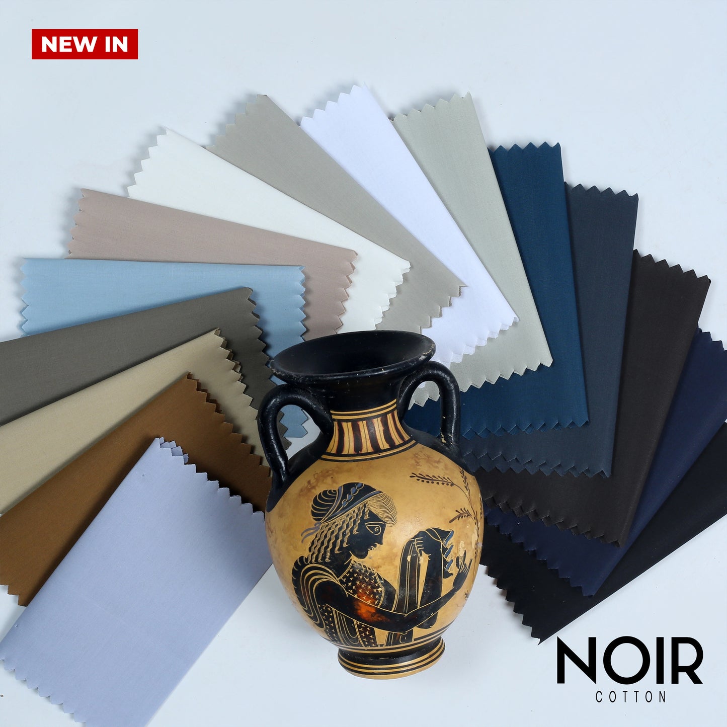 Noir Cotton - Semi Stiff Finish