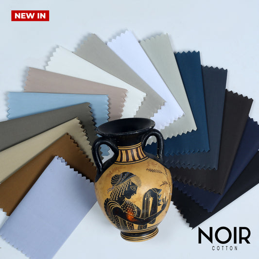 Noir Cotton - Semi Stiff Finish
