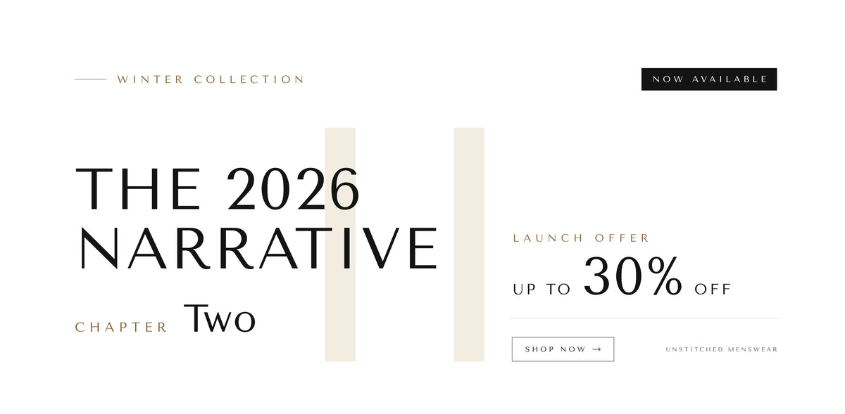The 2026 Narrative, Chapter Two — Winter Collection now available. Launch offer: up to 30% off.