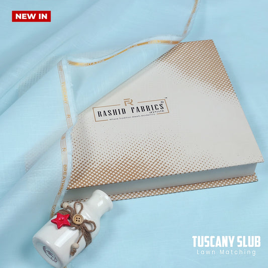 Tuscany Slub Lawn Matching - Semi Soft Finish