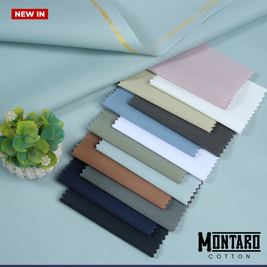 Montaro Premium Cotton - Semi Stiff Finish