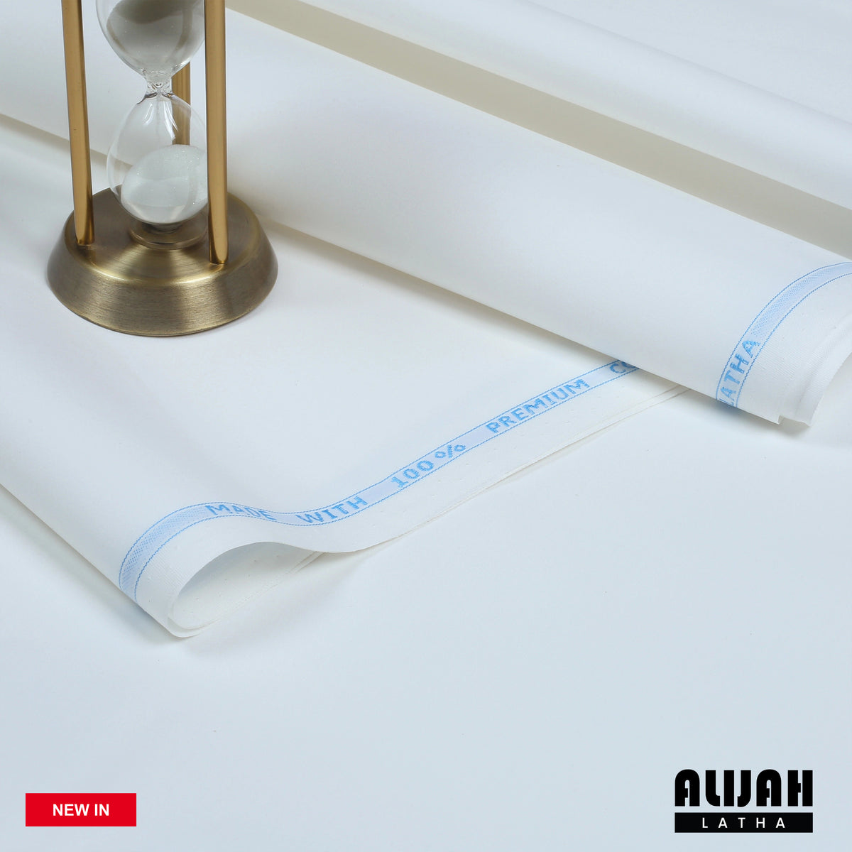 Alijah Premium Latha - Semi Stiff Finish — on hover